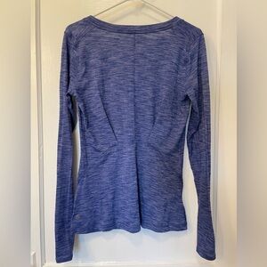 Lululemon &go Everywhere Long Sleeve Heathered Sapphire Blue